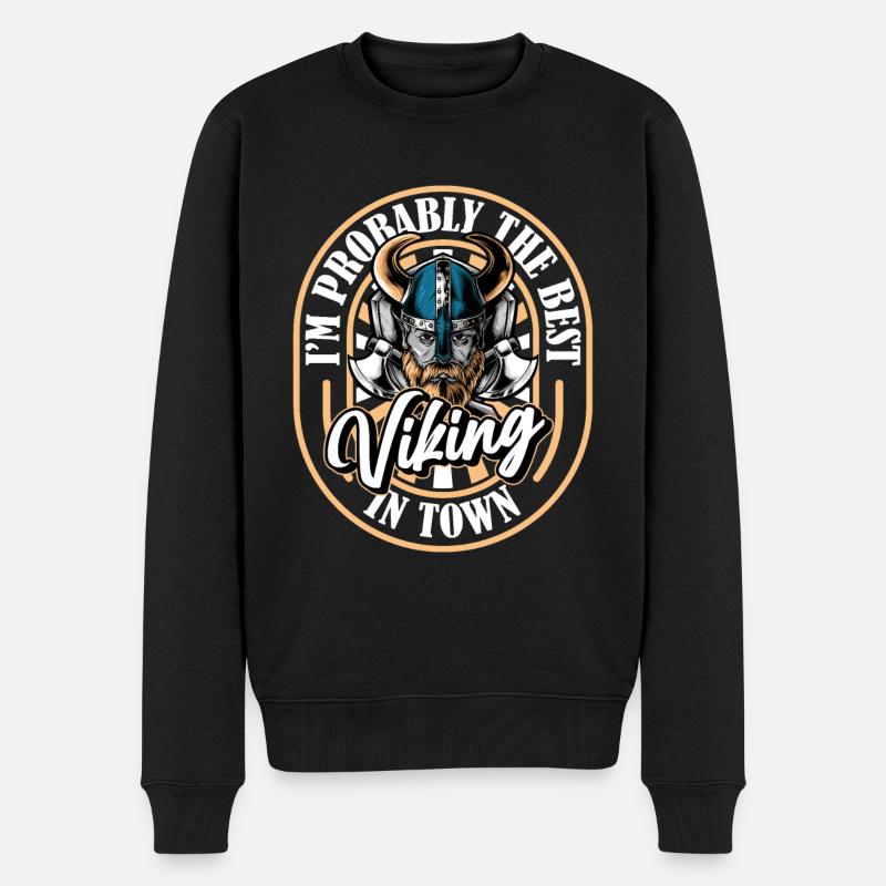 Hache viking - Pull Premium bio Homme - noir