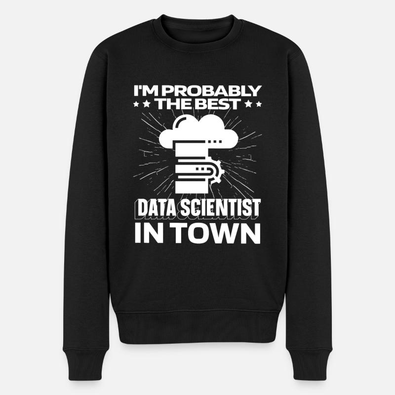 Serveur Data Science Data Analyst - Pull Premium bio Homme - noir
