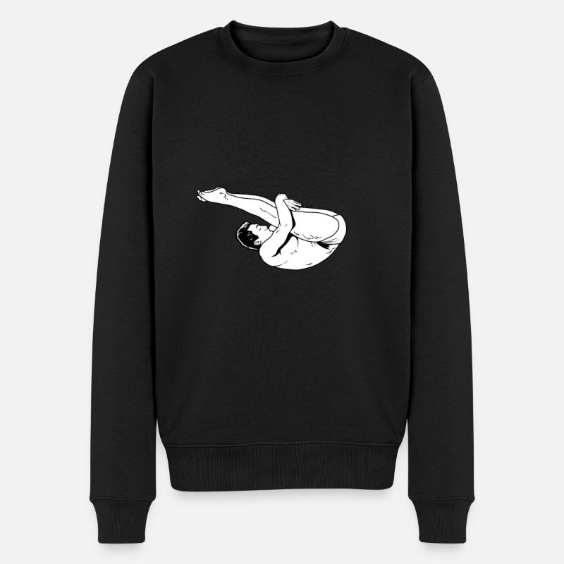 Turmspringen Turmspringer - Männer Premium Bio Pullover - Schwarz