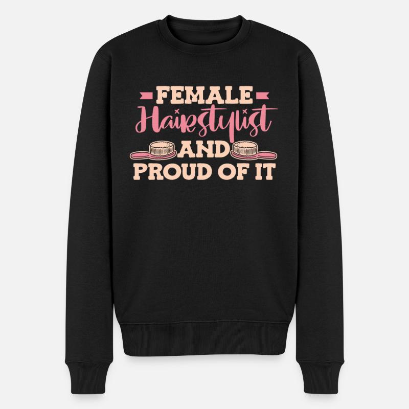 Coiffeuse Coiffeuse Femme - Pull Premium bio Homme - noir