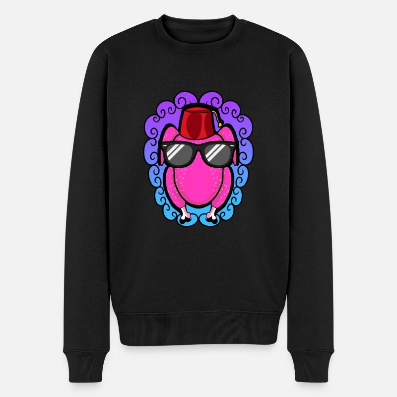 Thanksgiving Kalt - Männer Premium Bio Pullover - Schwarz