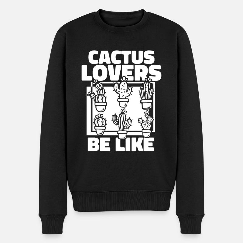 Jardin de cactus - Pull Premium bio Homme - noir