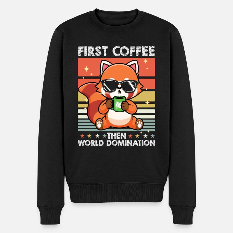 Fuchs Coffee - Men's Premium Organic Jumper - black