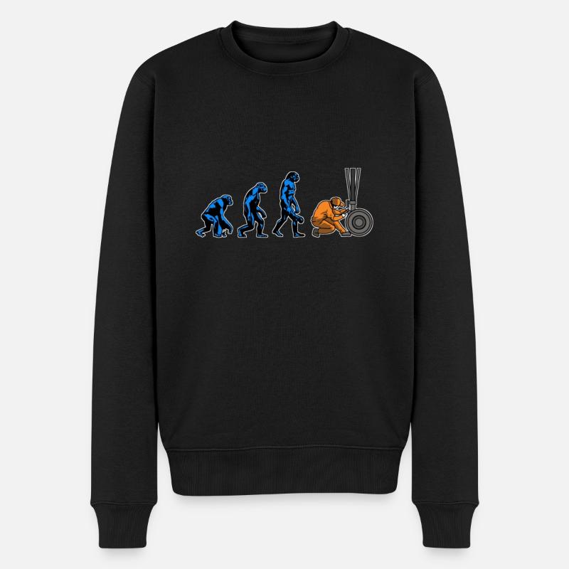 Évolution des mécaniciens d’aéronefs - Pull Premium bio Homme - noir