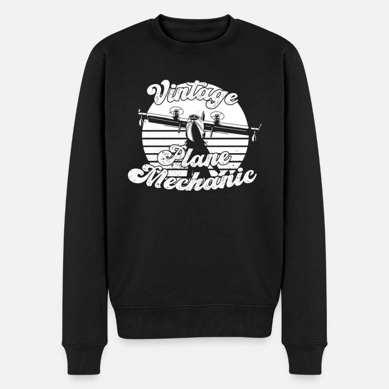 Mécanicien d’aéronefs - Pull Premium bio Homme - noir