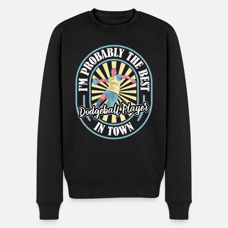 Humour Dodgeball - Pull Premium bio Homme - noir