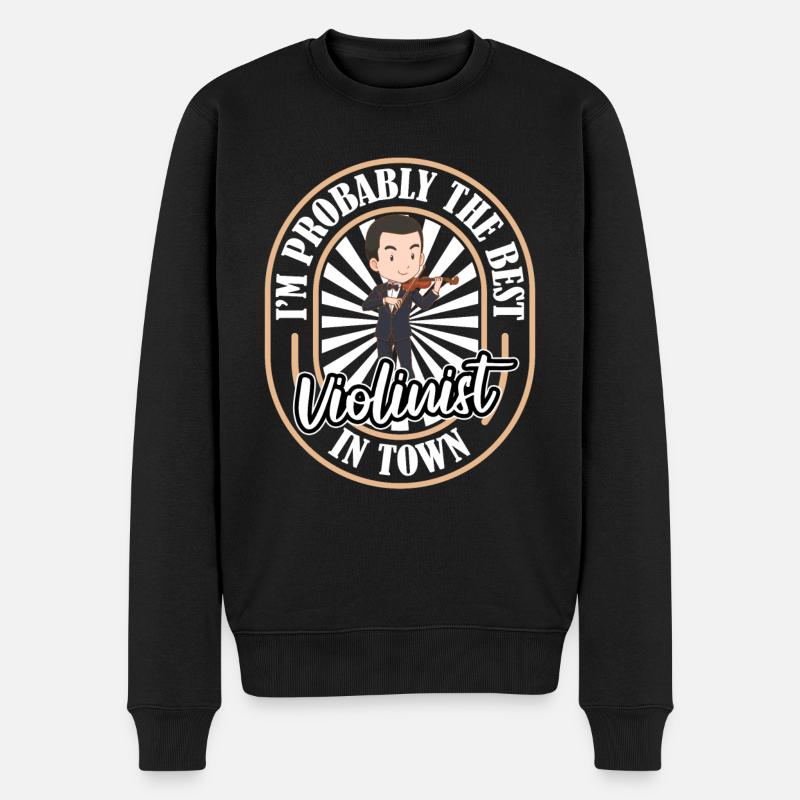 Violon Violon Drôle - Pull Premium bio Homme - noir