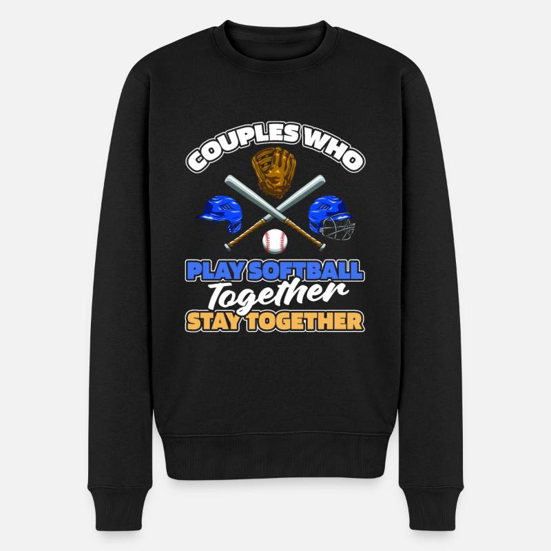 Paire de softball - Pull Premium bio Homme - noir