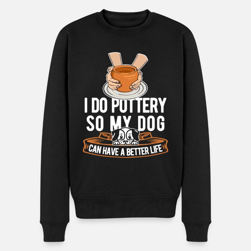 Poterie Chien - Pull Premium bio Homme - noir
