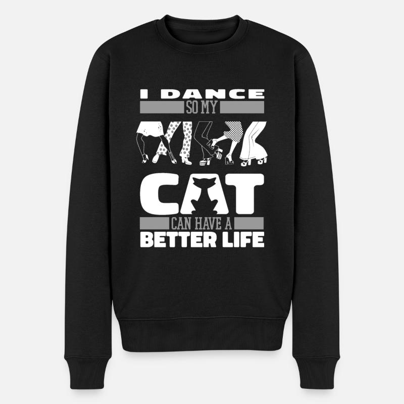 Professeur de danse chat - Pull Premium bio Homme - noir
