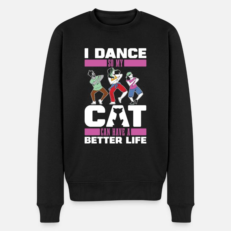 Professeur de danse chat - Pull Premium bio Homme - noir