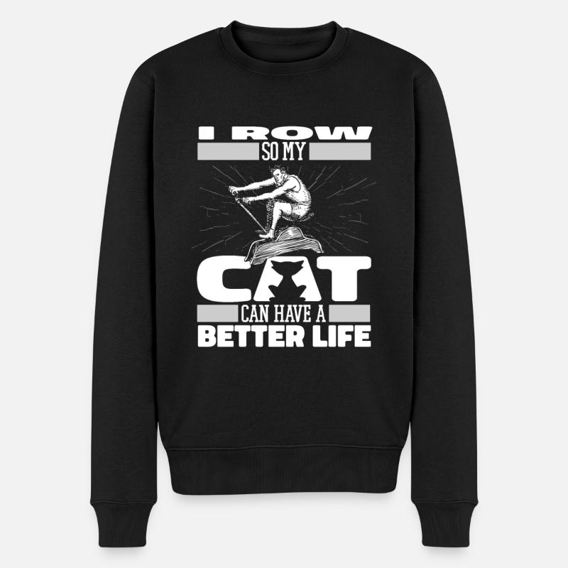 Aviron Aviron Cat - Pull Premium bio Homme - noir