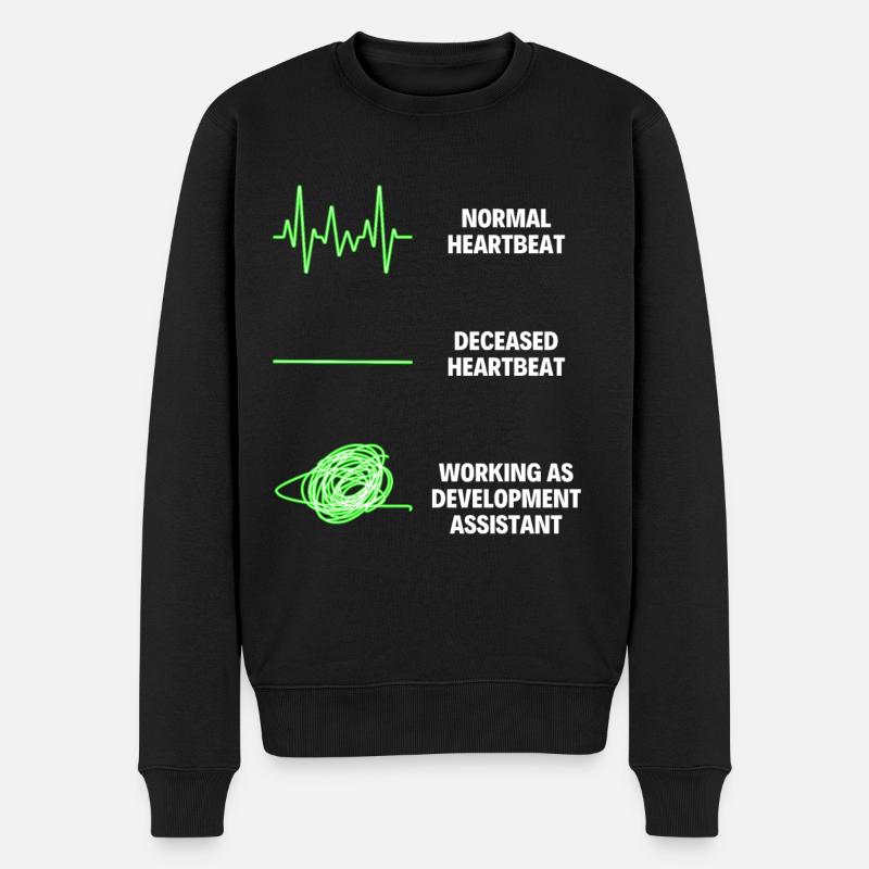 Development Assistant Adiministrative Assistant - Men's Premium Organic Jumper - black