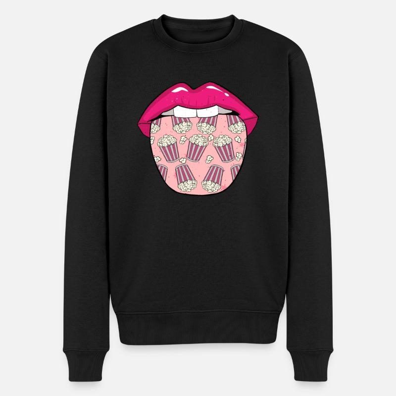 Langue de maïs soufflé - Pull Premium bio Homme - noir