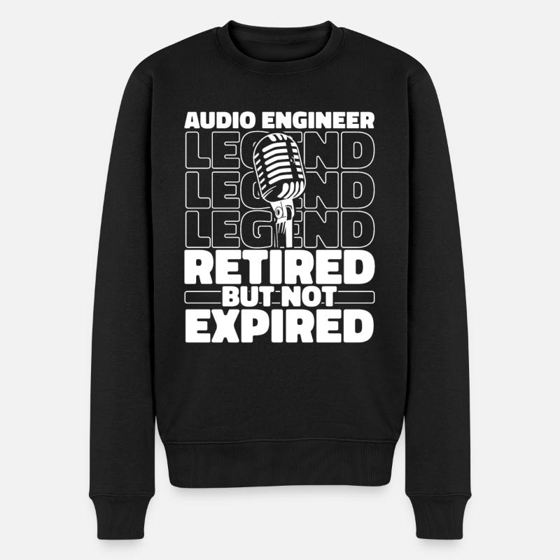 Tontechniker Toningenieur Im Ruhestand - Männer Premium Bio Pullover - Schwarz