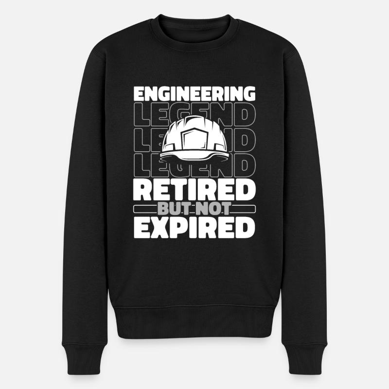 Ingenieur Im Ruhestand - Männer Premium Bio Pullover - Schwarz