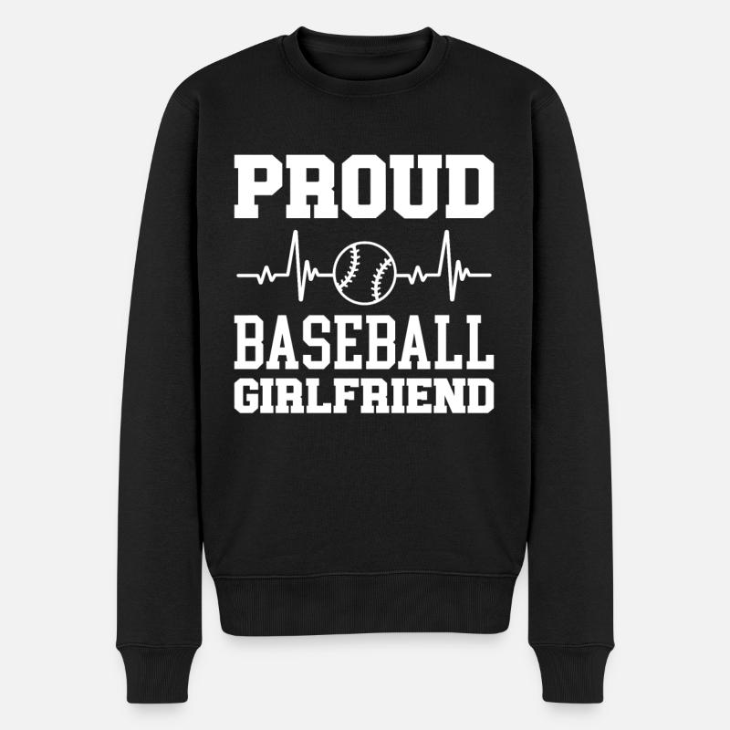 Joueur de baseball - Pull Premium bio Homme - noir