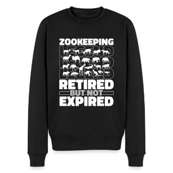 Tierpfleger Zoowärter Im Ruhestand - Männer Premium Bio Pullover - Schwarz - Vorne - Nico (187cm)