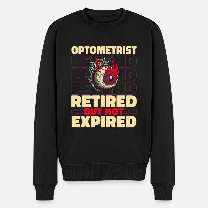 Opticien Opticien à la retraite - Pull Premium bio Homme - noir