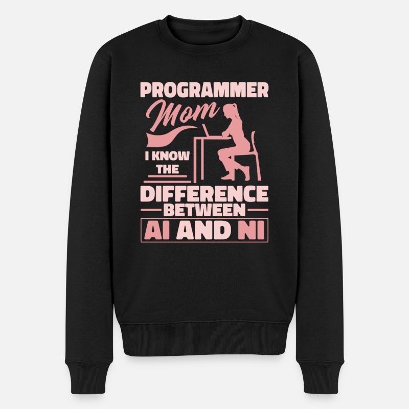 Développeur Coder Programmeur Mama - Pull Premium bio Homme - noir