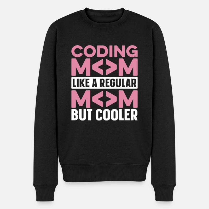Developer Coder Programmer Mama - Men's Premium Organic Jumper - black