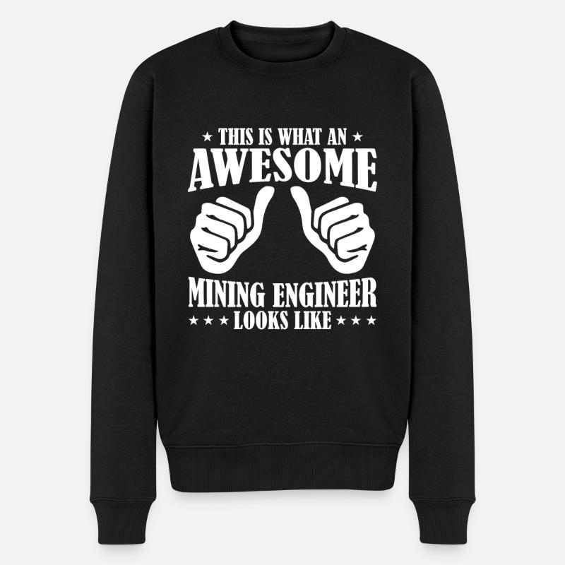 Engineer Komisch Mining Engineer - Men's Premium Organic Jumper - black