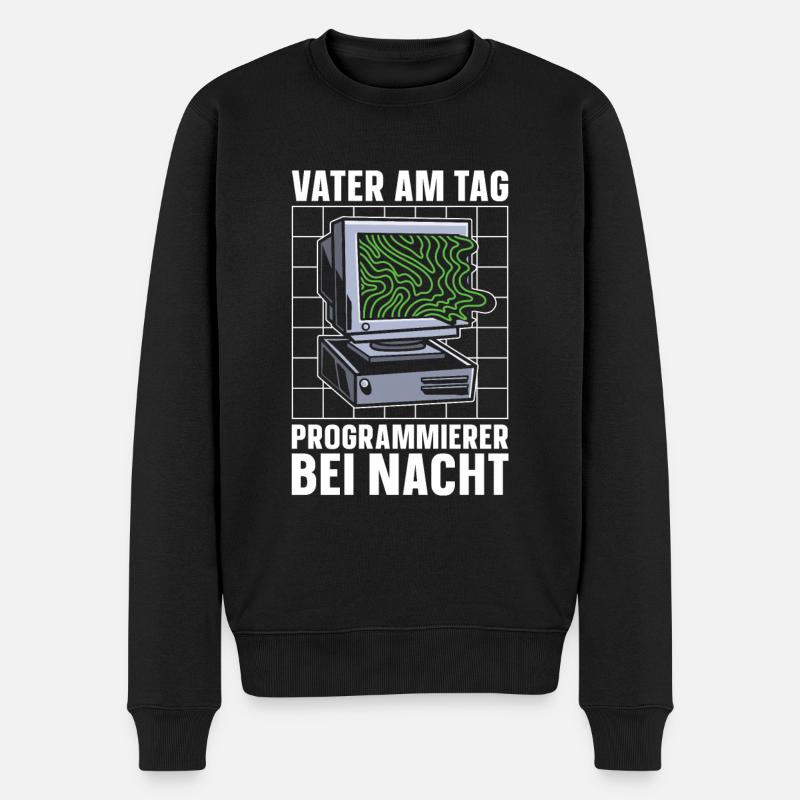 Entwickler Coder Programmierer - Männer Premium Bio Pullover - Schwarz