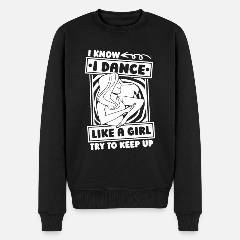 Tanzlehrer Humor - Männer Premium Bio Pullover - Schwarz