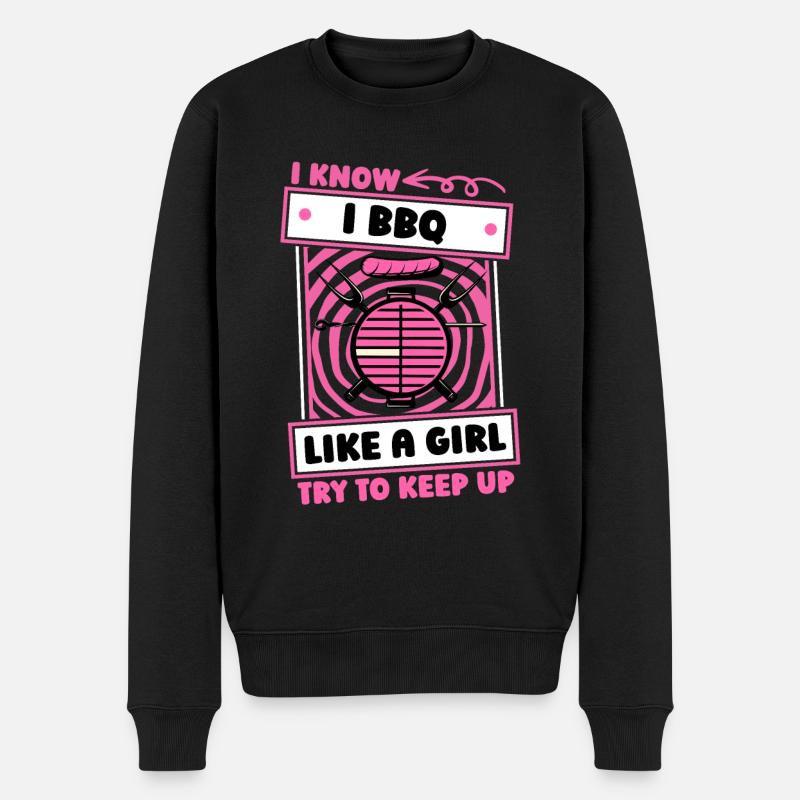Filles BBQ - Pull Premium bio Homme - noir