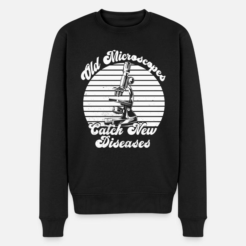 Biologie Biologiste Microscope - Pull Premium bio Homme - noir