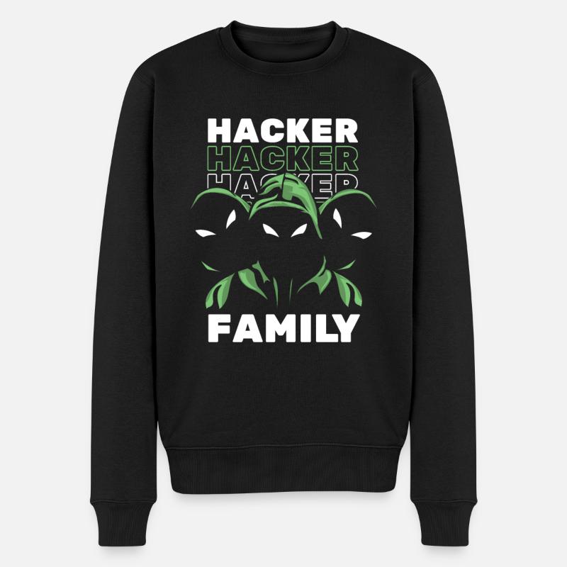 Développeur Codeur Programmeur Hacker - Pull Premium bio Homme - noir