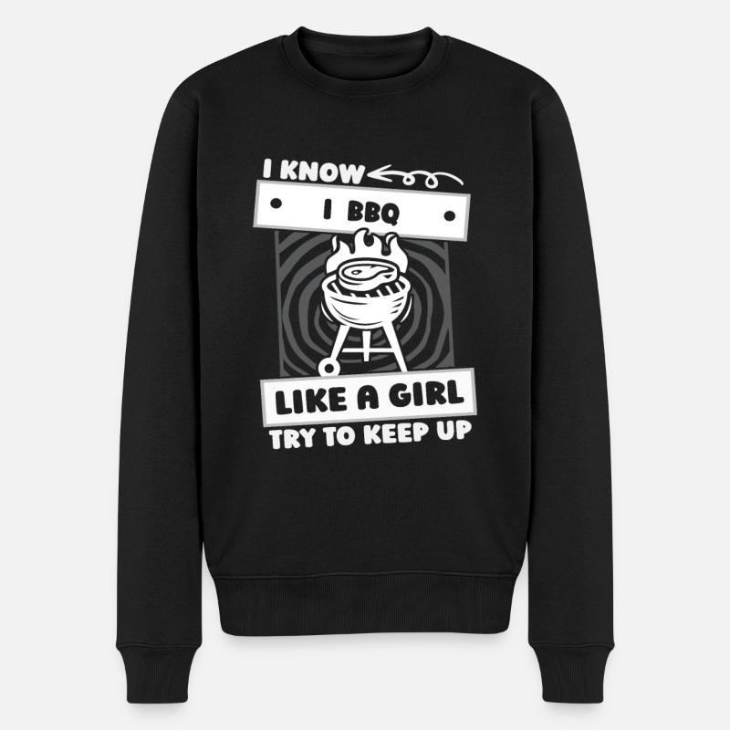 Filles BBQ - Pull Premium bio Homme - noir