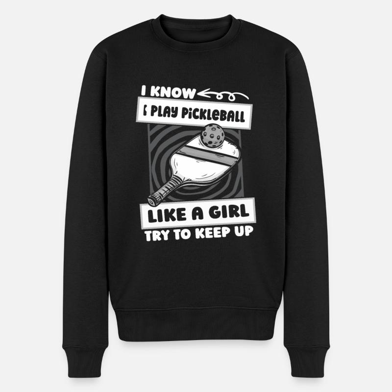 Fille de pickleball - Pull Premium bio Homme - noir