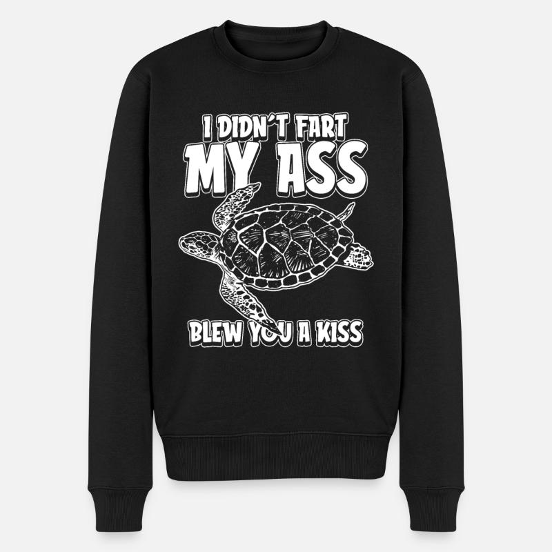 Humour tortue - Pull Premium bio Homme - noir