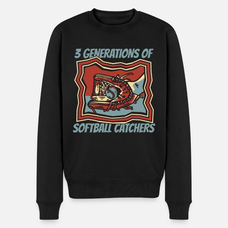 Receveur de balle molle - Pull Premium bio Homme - noir