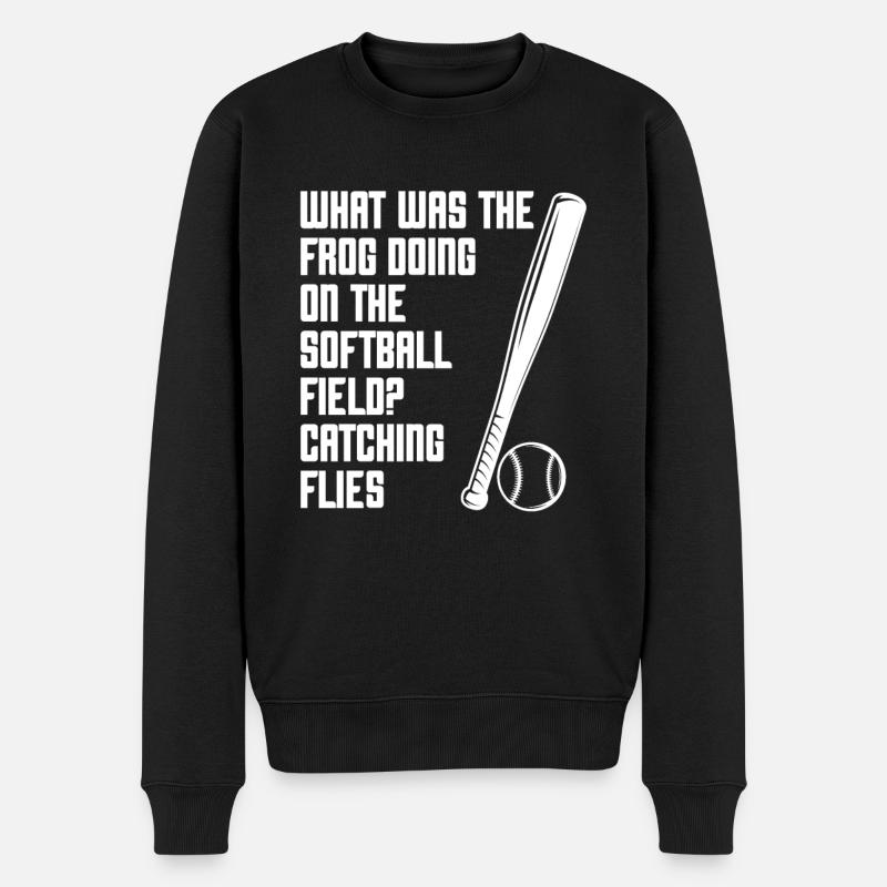 Softball drôle - Pull Premium bio Homme - noir
