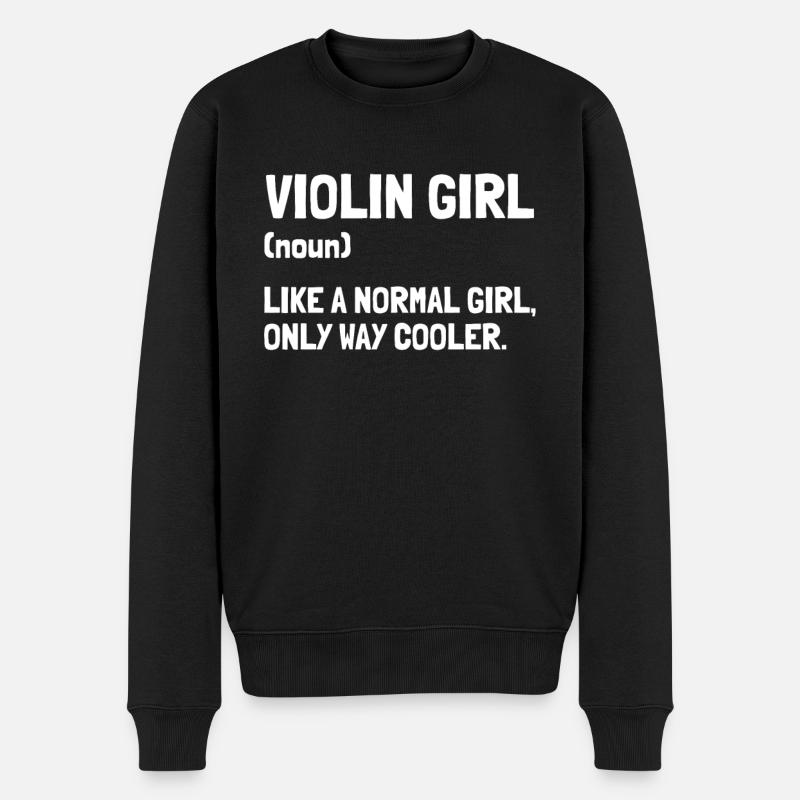 Violon Violon Drôle - Pull Premium bio Homme - noir