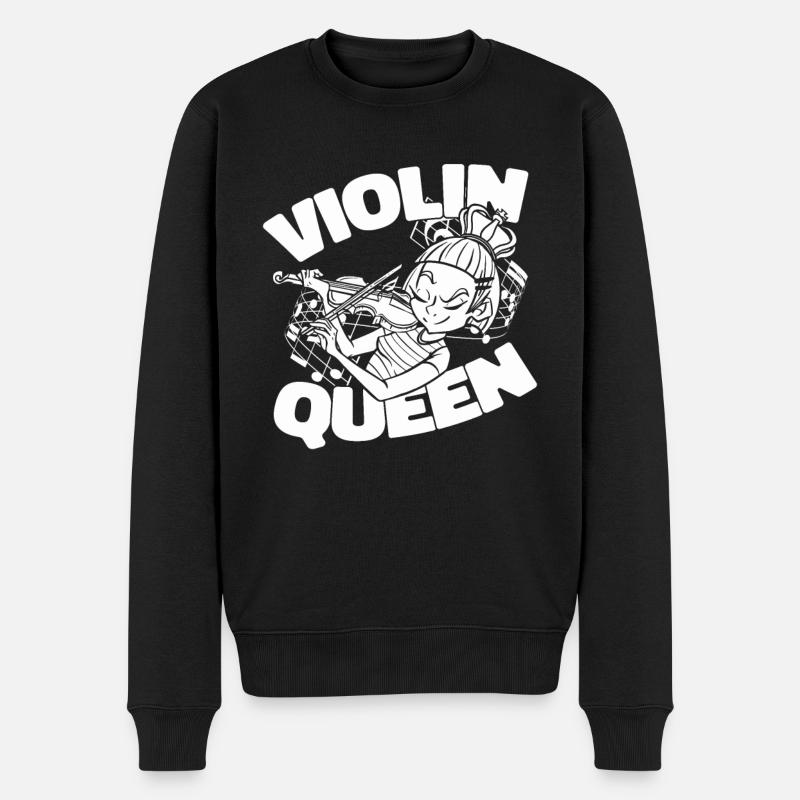 Violon Reine du violon - Pull Premium bio Homme - noir