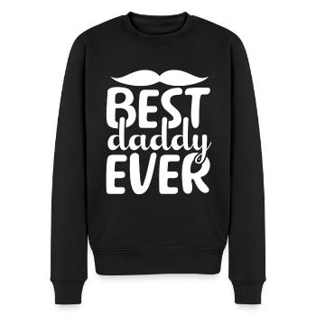 Best Daddy Ever - Men's Premium Organic Jumper - black - Front - Nico (187cm)