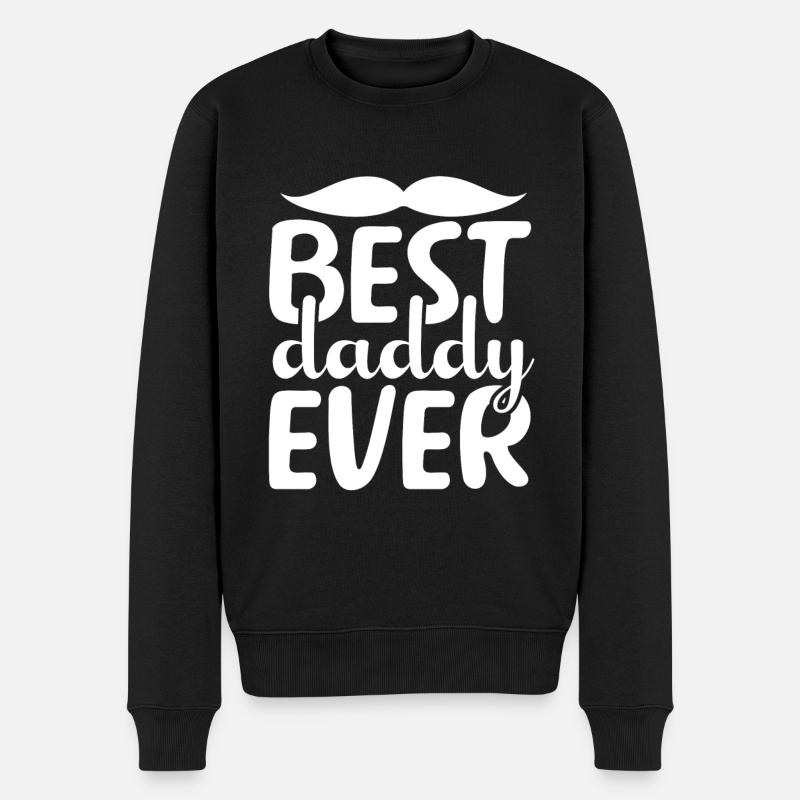 Best Daddy Ever - Männer Premium Bio Pullover - Schwarz