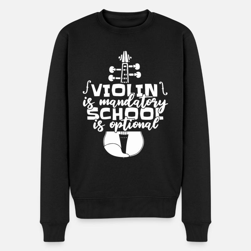 Violon Violon Drôle - Pull Premium bio Homme - noir