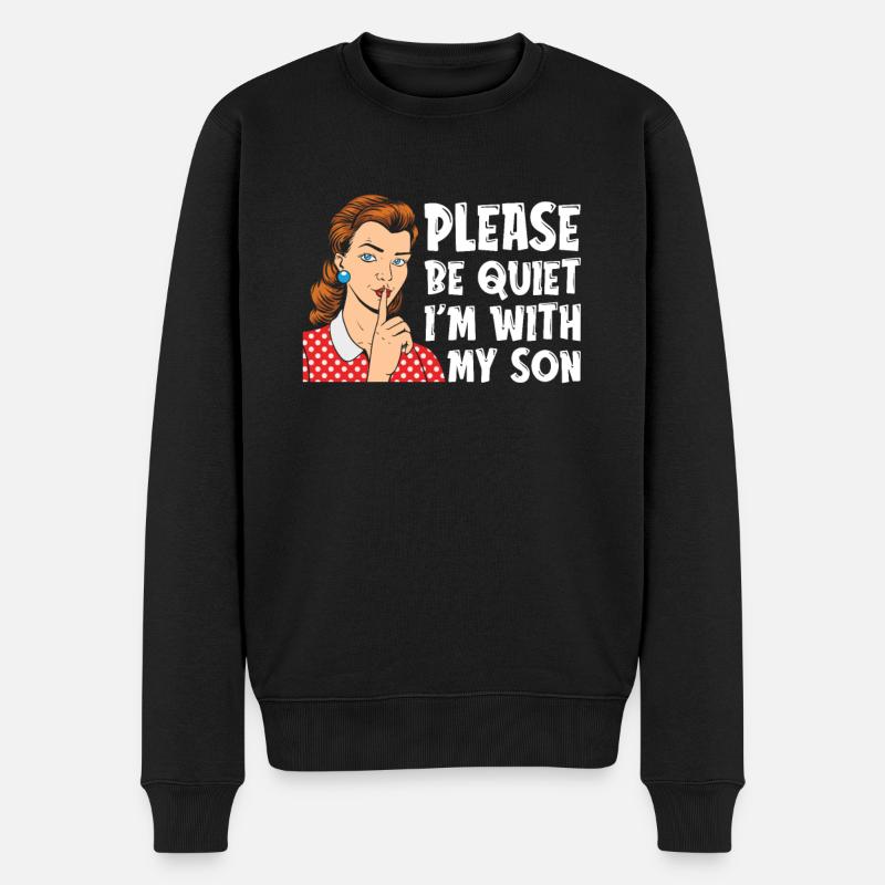 Maman Mère Fils - Pull Premium bio Homme - noir