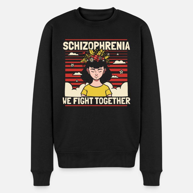Psychologie Psychologue Schizophrénie - Pull Premium bio Homme - noir