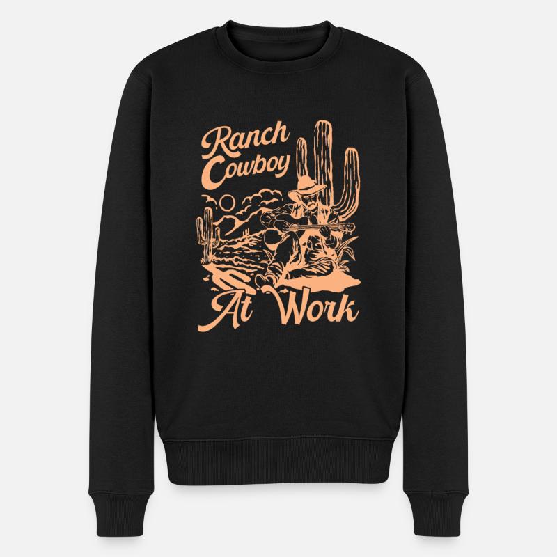Rodeo Cowboy Works - Pull Premium bio Homme - noir