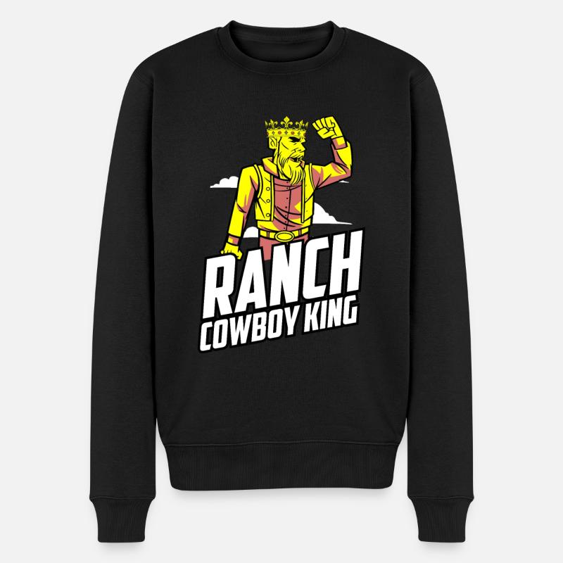 Rodéo Cowboy King - Pull Premium bio Homme - noir