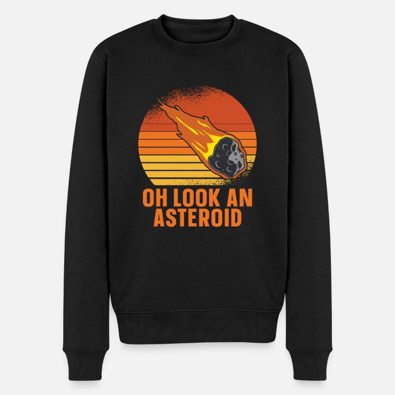 Weltraum Weltall Astroid Umleitung - Männer Premium Bio Pullover - Schwarz