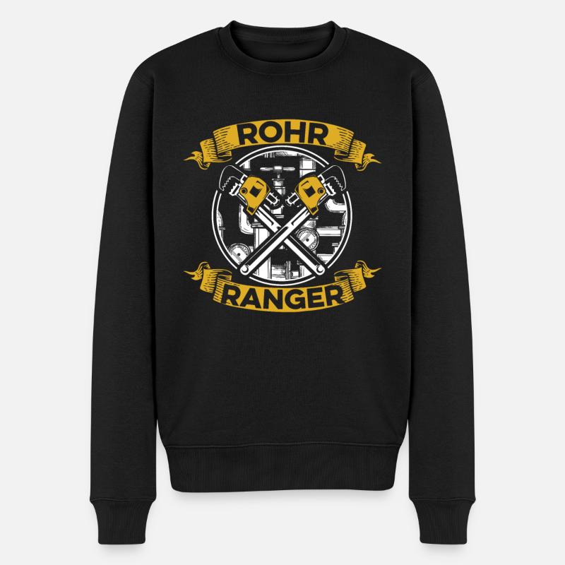 Pipeline Constructor Key - Men's Premium Organic Jumper - black