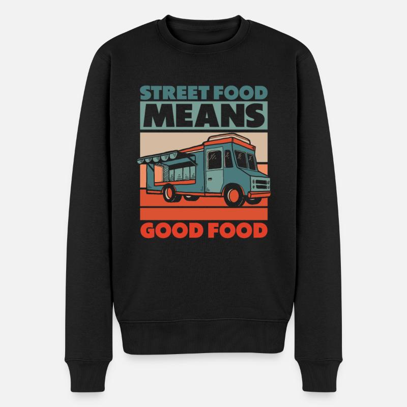 Cuisine de rue - Pull Premium bio Homme - noir