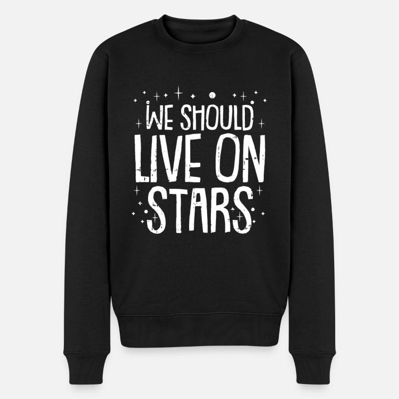 Space Space Space Colonization - Men's Premium Organic Jumper - black