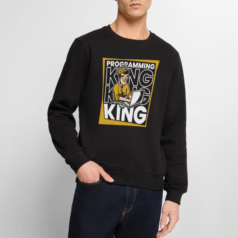 Entwickler Coder Programmierer König Männer Premium Bio Pullover